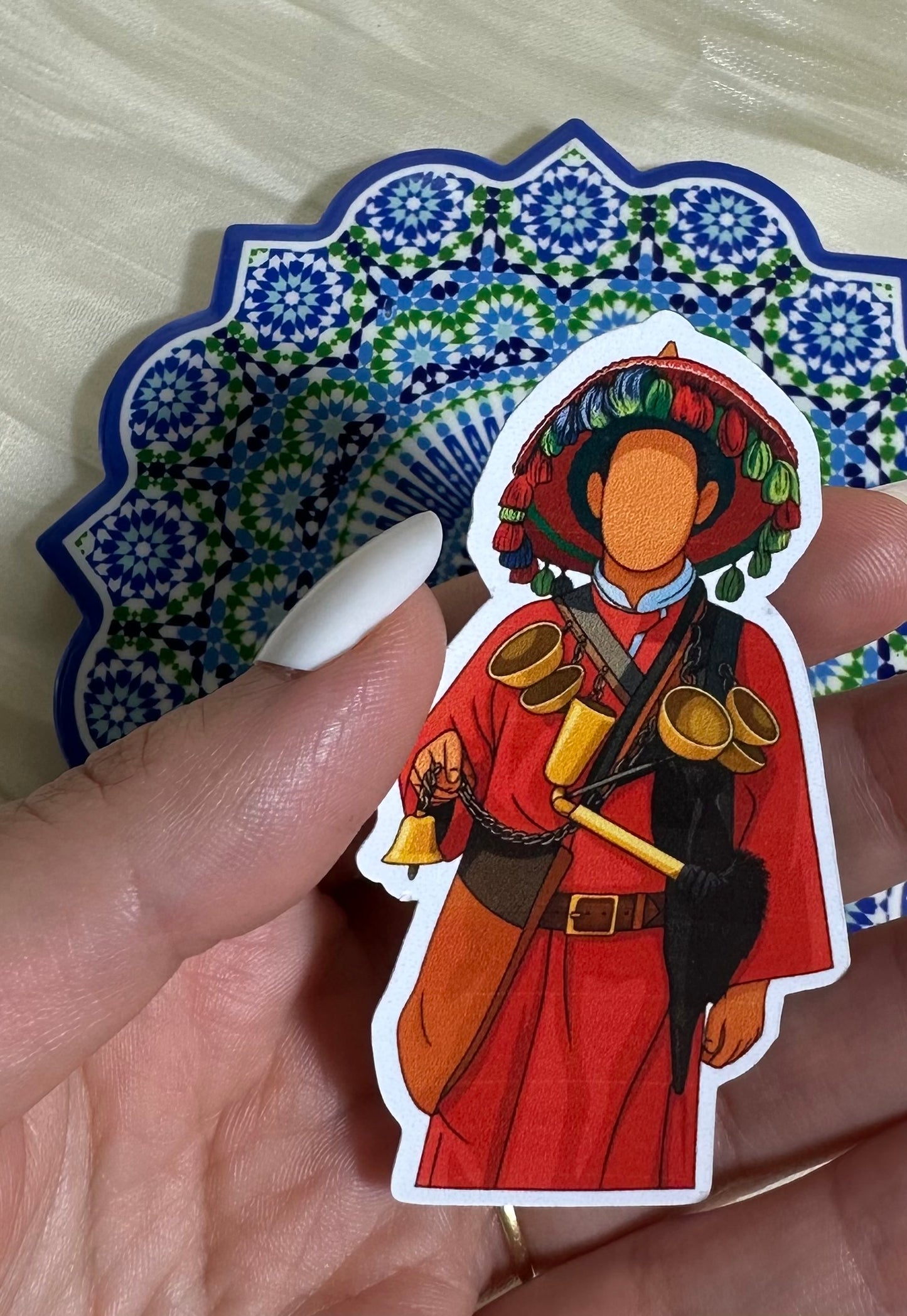 Stickers marocain - Guerab - métier ancestrale. Porteur d'eau