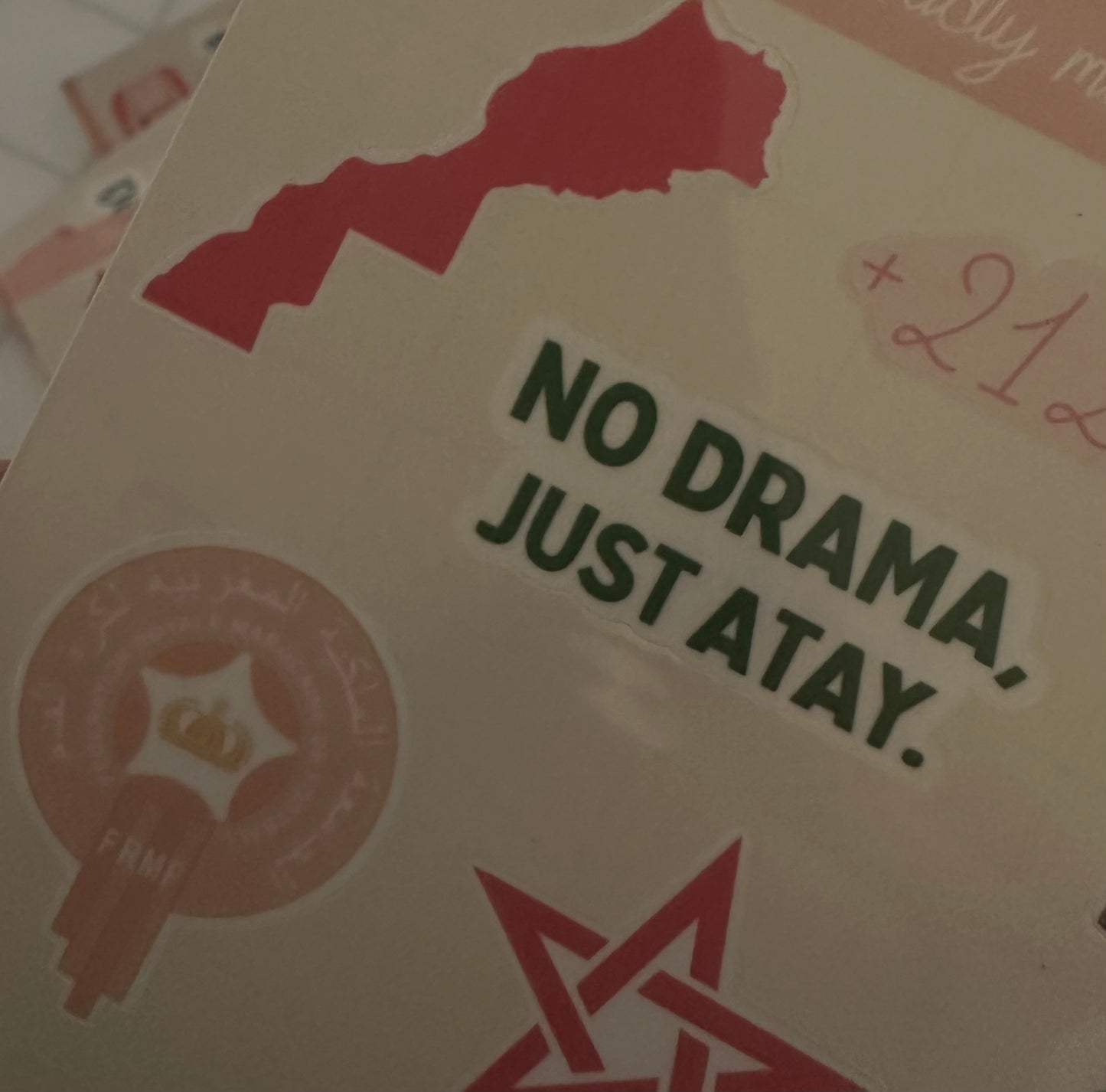 11 Stickers Spéciale Coupe d'Afrique au Maroc CAN Version Girly