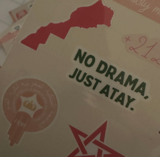 11 Stickers Spéciale Coupe d'Afrique au Maroc CAN Version Girly