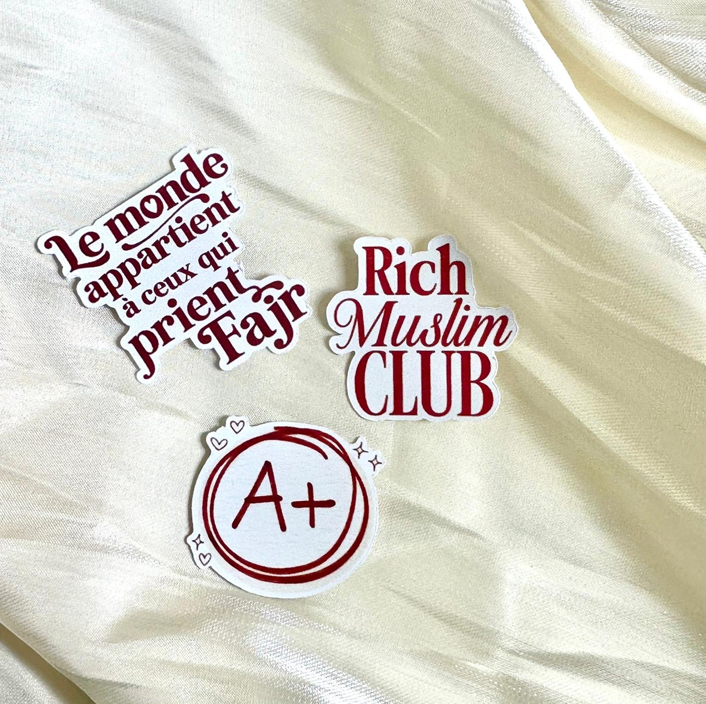 Lot de 3 stickers business girl.